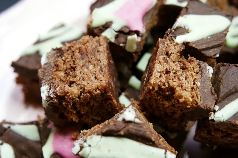 lebkuchenwürfel vegan und glutenfrei